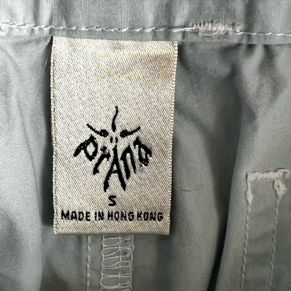 Prana Light Cotton Blue Cargo Pants small adjustable straps at ankle - Picture 3 of 14
